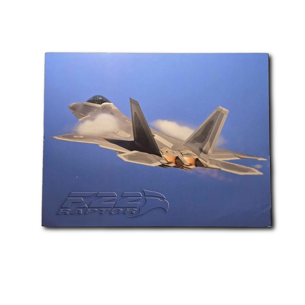 F-22 Raptor Fighter Jet Promotional Info Sheet Lockheed Martin AE
